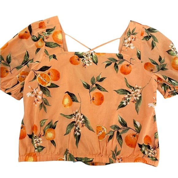 LOFT Tops - NWT LOFT ORANGE BLOUSE SIZE SMALL PETITE